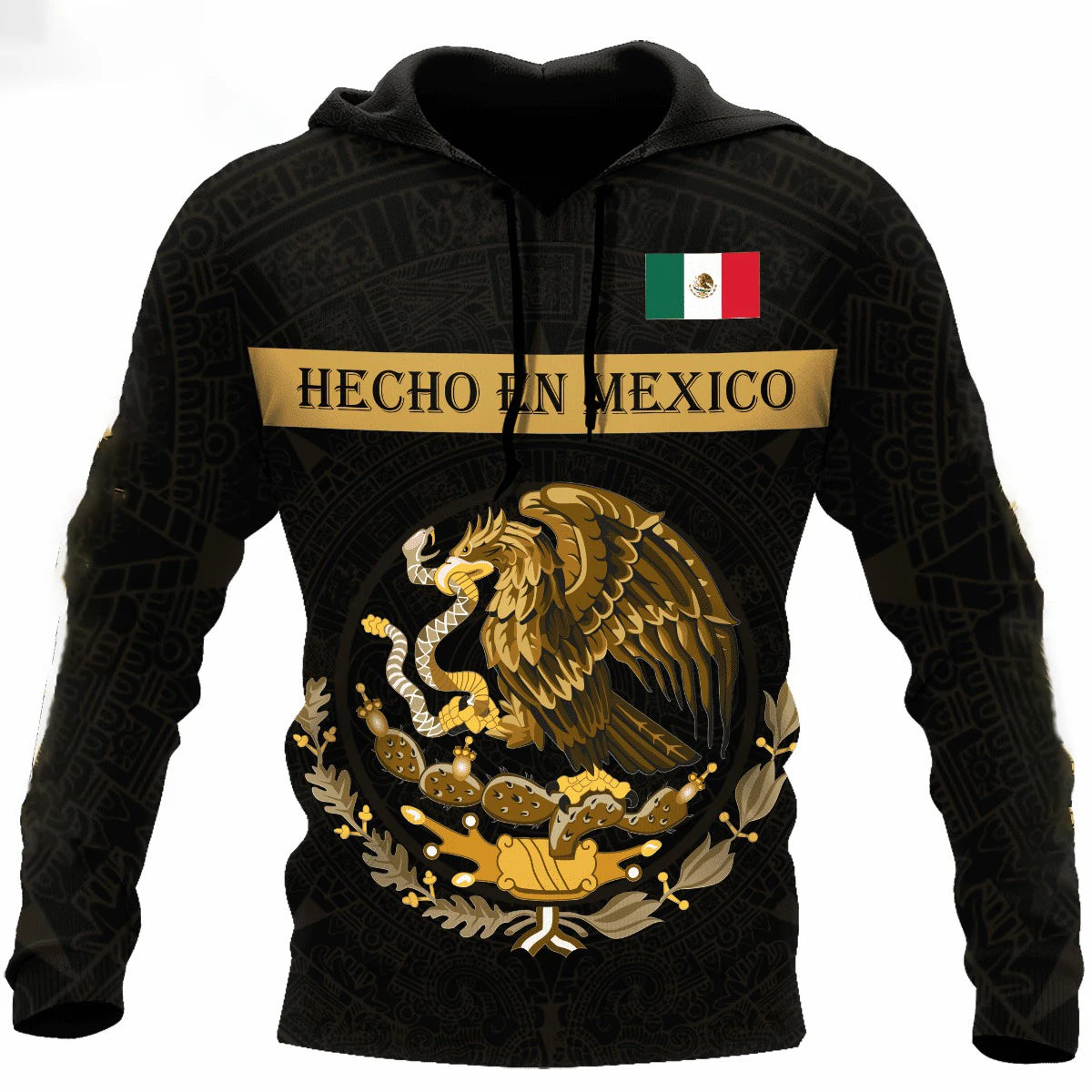 Mexican Hoodies Men's Hoodie 3D Print Mexico Flag Tops Autumn Long Sleeved Streetwear Designer Hooded Hoodie For Men Clothing