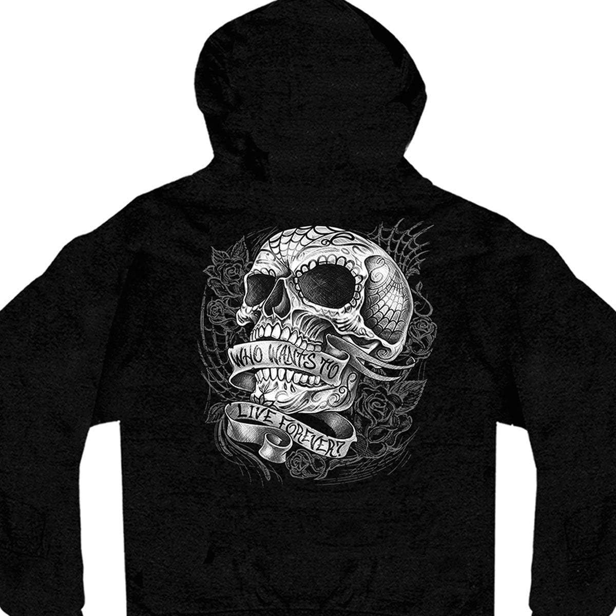 Hot Leathers Men's Sweet Demise Zip Up Hooded Sweat Shirt