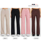 High-waisted trailing sports pants quick-drying wide-legged pants pink casual straight pants women outside thick yoga pants