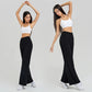 High-waisted trailing sports pants quick-drying wide-legged pants pink casual straight pants women outside thick yoga pants